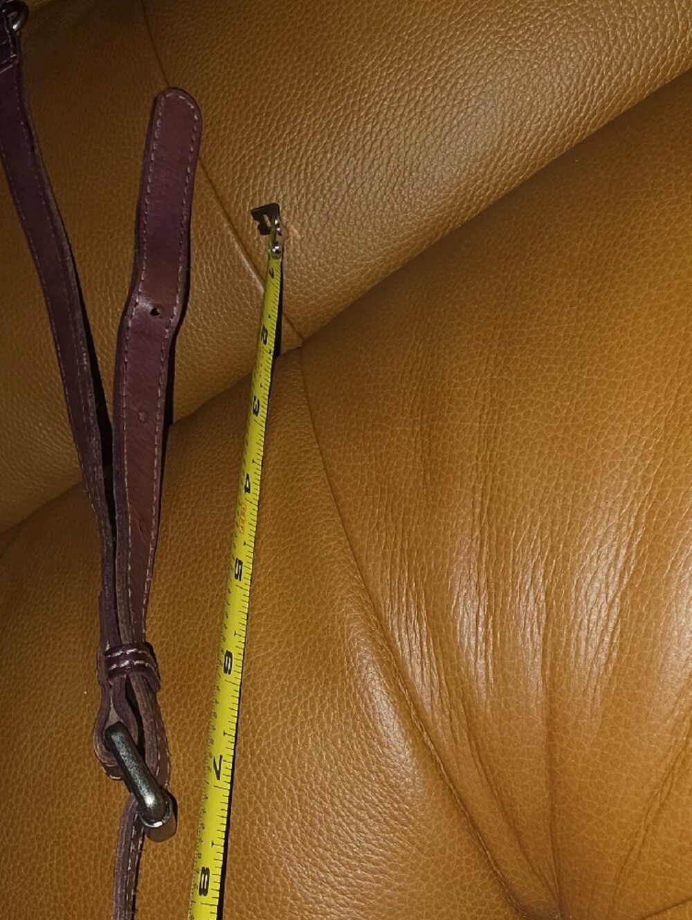 Pol Studded Burgundy Maroon Wine Leather Crossbody Bag - Picture 14 of 15